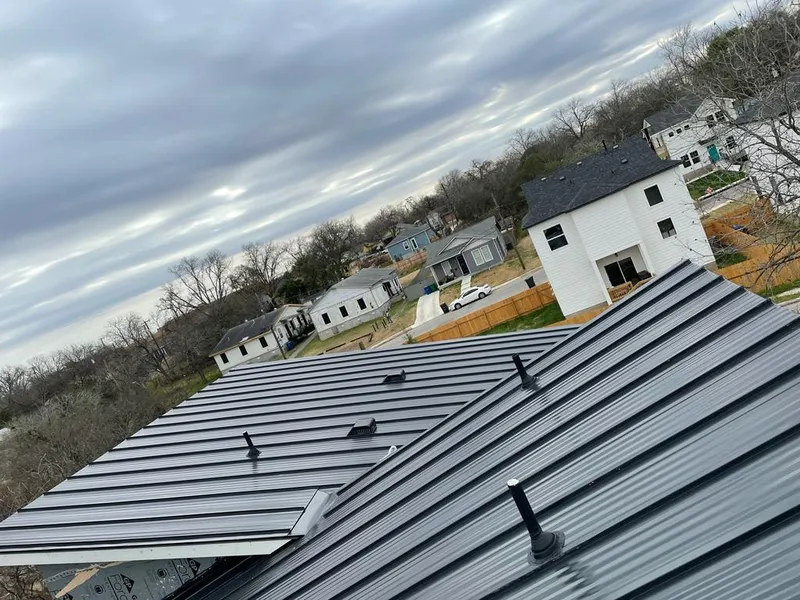 Standing seam metal roof panels with vents for Skylight Repair in Cortez